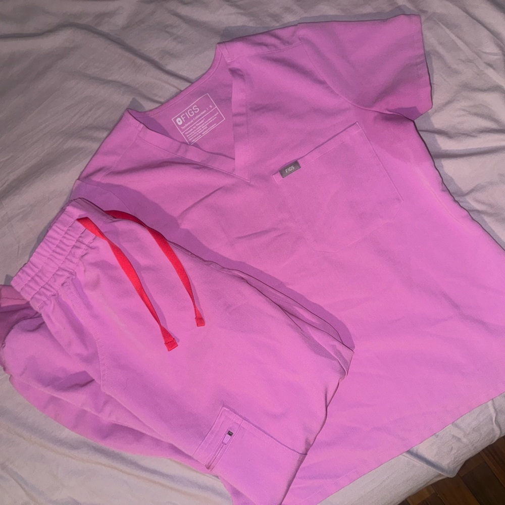 Figs Vivid “Pink Cloud” Medical Scrub Set
